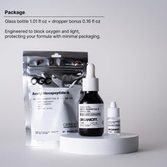 Targeted area application shown for direct serum delivery to skin.