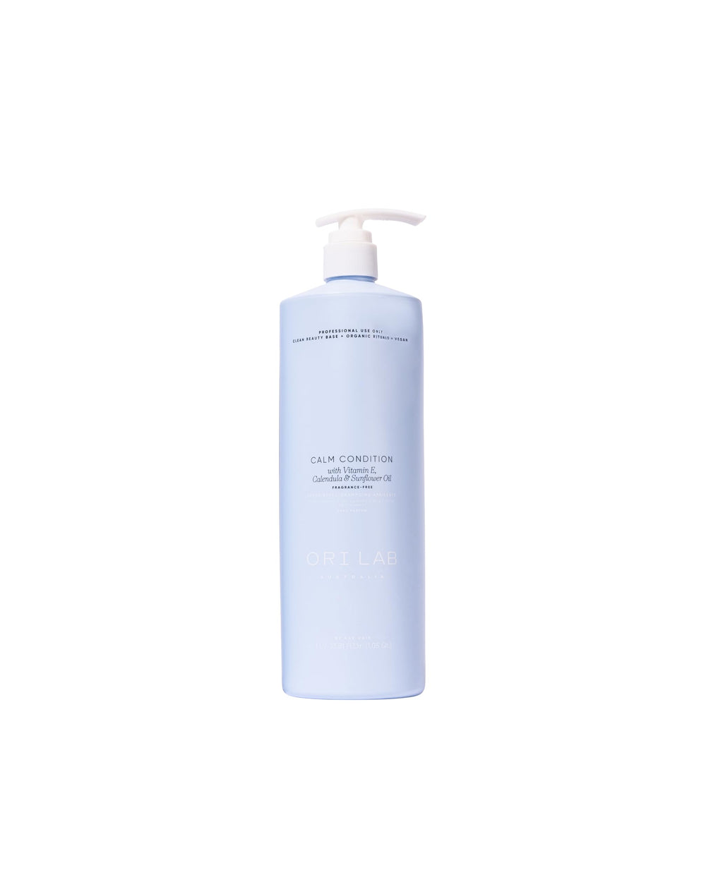 ORI LAB Calm Condition bottle front demonstrates fragrance-free, gentle scalp cleansing.