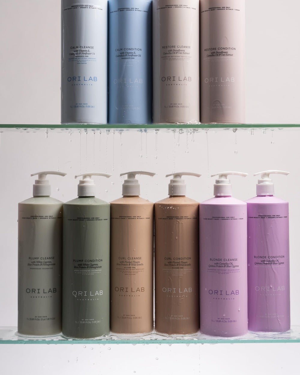 ORI LAB Calm Condition bottle pour shows nourishing wash for delicate hair.