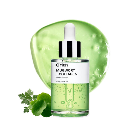 Orien Mugwort Collagen Serum bottle for radiant skin care and everyday glow.