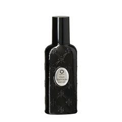 Orientica Oud Saffron Body Mist bottle shows warm, long-lasting fragrance for day or night use.