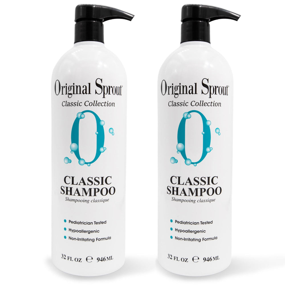 Original Sprout Classic Shampoo bottle front, sulfate-free formula for all hair types.