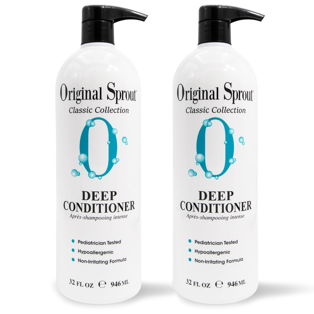 Original Sprout Deep Conditioner bottle front view for all hair types, 32 oz pack
