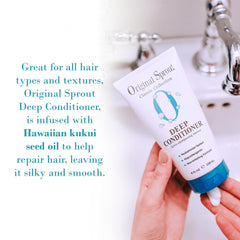 Original Sprout Deep Conditioner tub open with creamy texture visible