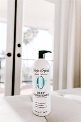 Original Sprout Deep Conditioner applied with warm towel wrap for deeper conditioning