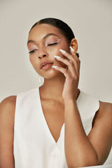 Orly GELFX Builder in a Bottle during sculpted extension application for smooth, even coverage.