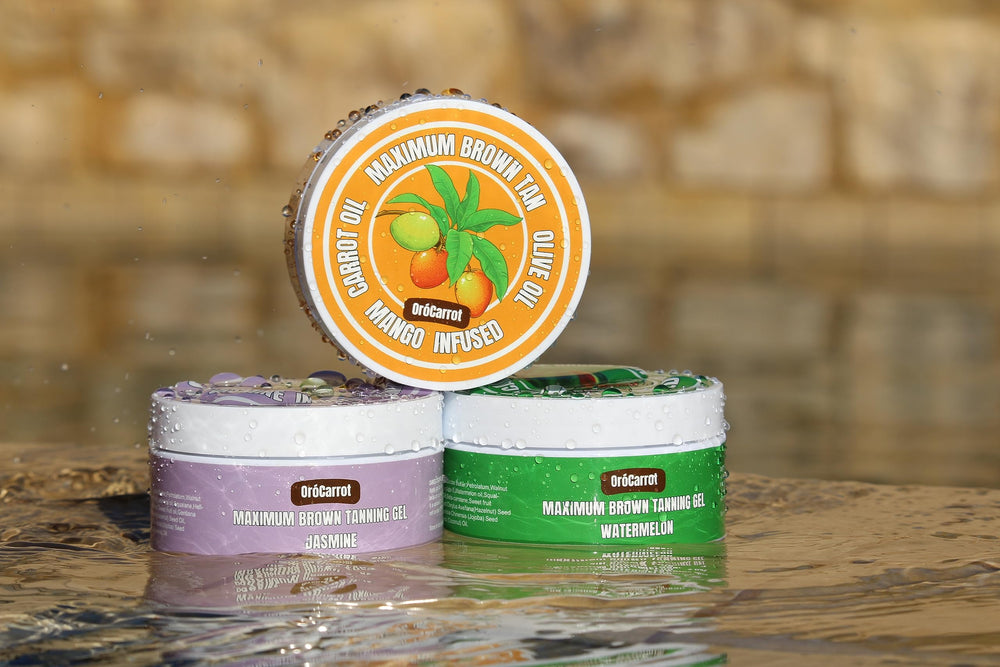 OroCarrot scent varieties display helps choose mango, jasmine, or watermelon.