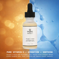 Orphi Radiance C Serum made in USA branding on packaging.