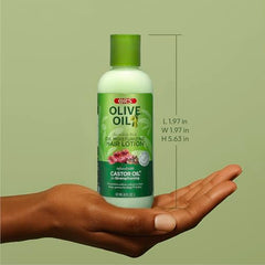 ORS Hair Lotion cap-close shot highlighting heat protection during styling