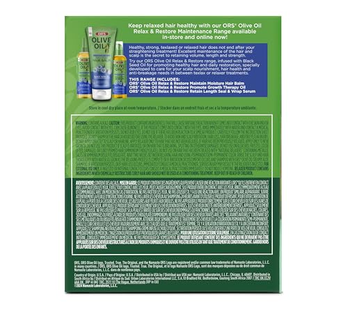 ORS Olive Oil relaxer finish delivers smoothness and shine for easy manageability.