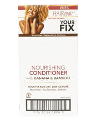 Moisturized strands with ORS HaiRepair banana-bamboo conditioner