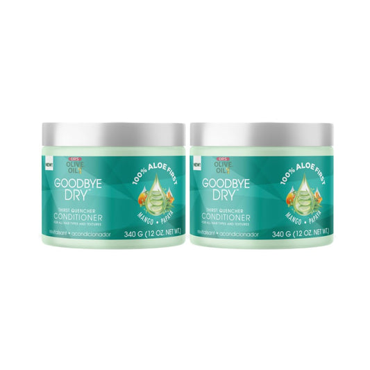 ORS Olive Oil Goodbye Dry Thirst Quencher Conditioner bottle front for all hair types