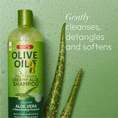 Hair after washing shows natural shine with ORS formula.