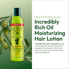 ORS Olive Oil Professional Rich Oil Moisturizing Hair Lotion balances moisture in hair