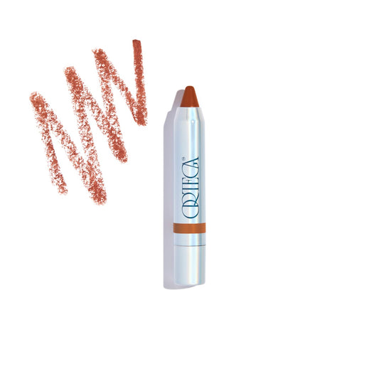 Ortega Beauty Color Stick Etienne in soft rose on lips and cheeks, hydrating with a natural glow.