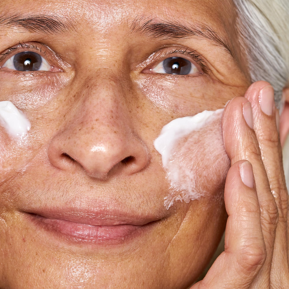 Close-up of biomimetic lipids in OSEA Advanced Protection Face Cream.