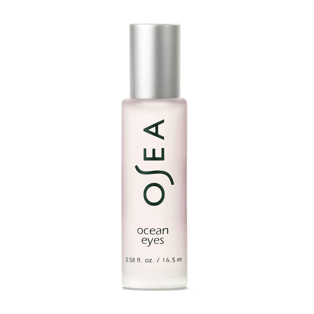 OSEA Ocean Eyes serum bottle with cooling roller delivers refreshing hydration.
