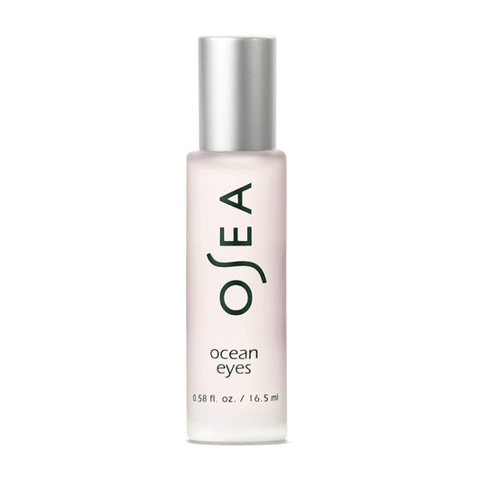 OSEA Ocean Eyes serum bottle with cooling roller delivers refreshing hydration.