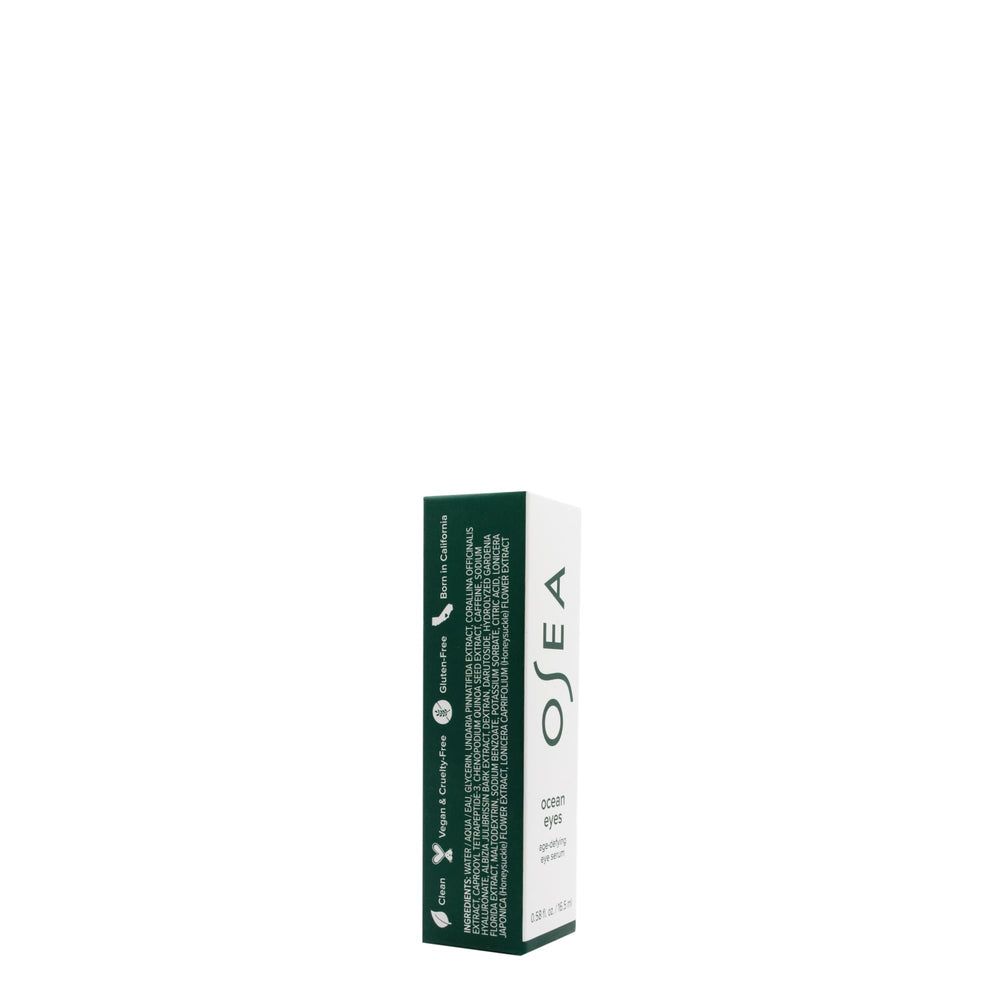 OSEA Ocean Eyes packaging emphasizes clean, vegan skincare.