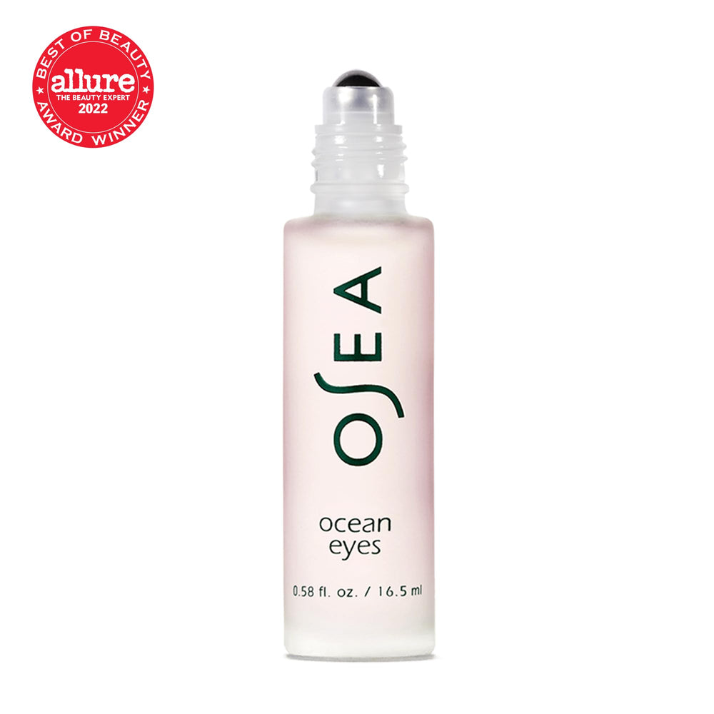 OSEA Ocean Eyes container highlighting dark circles reduction potential.