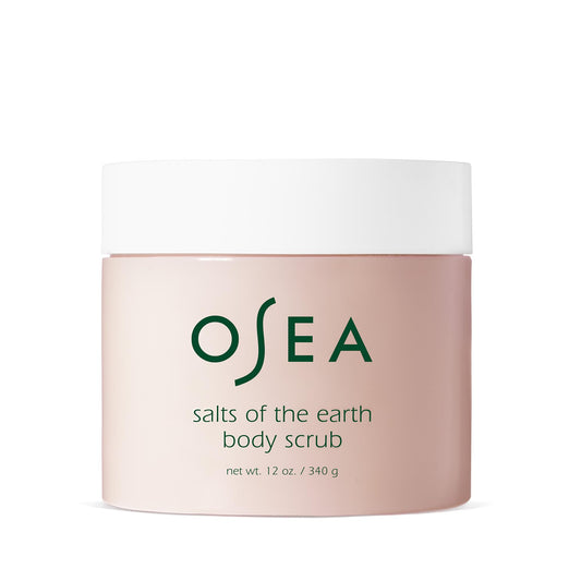 OSEA Salts of the Earth scrub with pink Himalayan salt for gentle exfoliation.