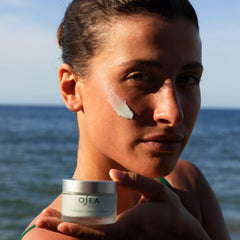 OSEA packaging emphasizing vegan, clean skincare and sustainable packaging