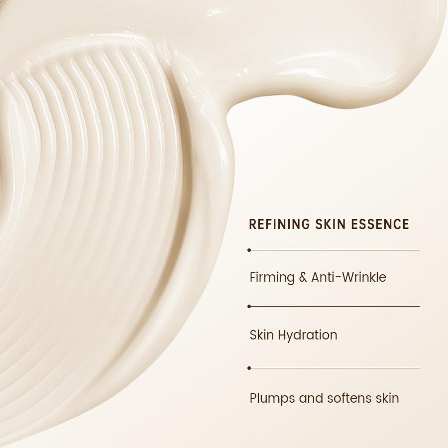 Close-up demonstrates quick absorption leaving skin refreshed after application.