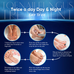 OSIMOON liquid formula penetrating the nail bed for treatment