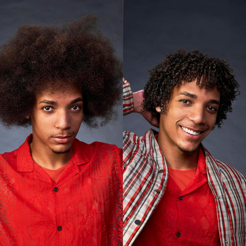 Frizz-control with OSiS+ Bounty Balm on a humid day for softer curls