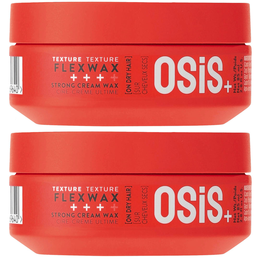 OSiS+ Flexwax cream wax bottle offering ultra-strong hold for versatile styling.