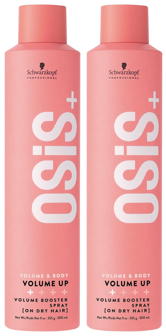 OSiS+ Volume Up booster spray bottle showing lightweight lift for textured hair