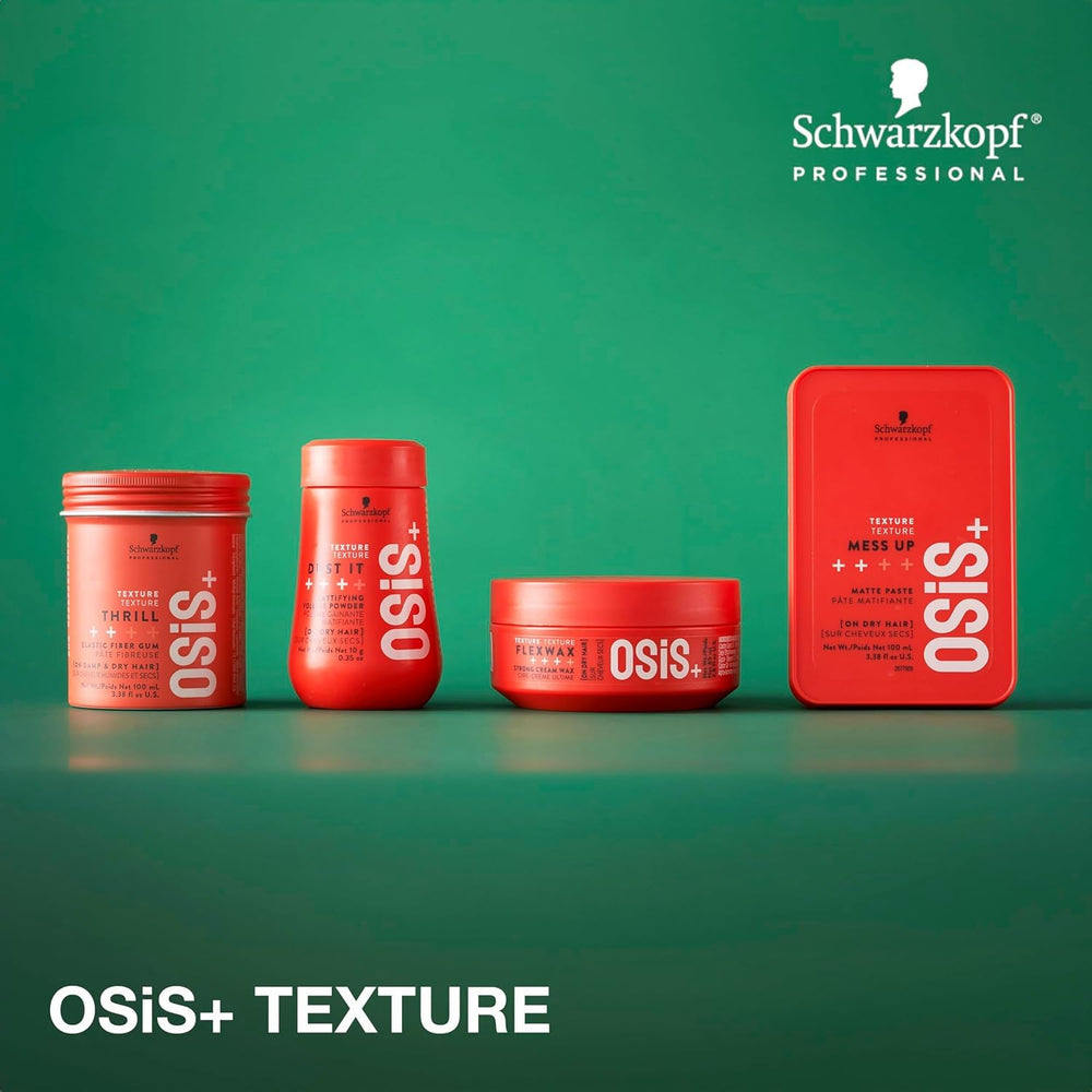 Easy application on dry hair to sculpt and texturize with Thrill Fibre Gum.