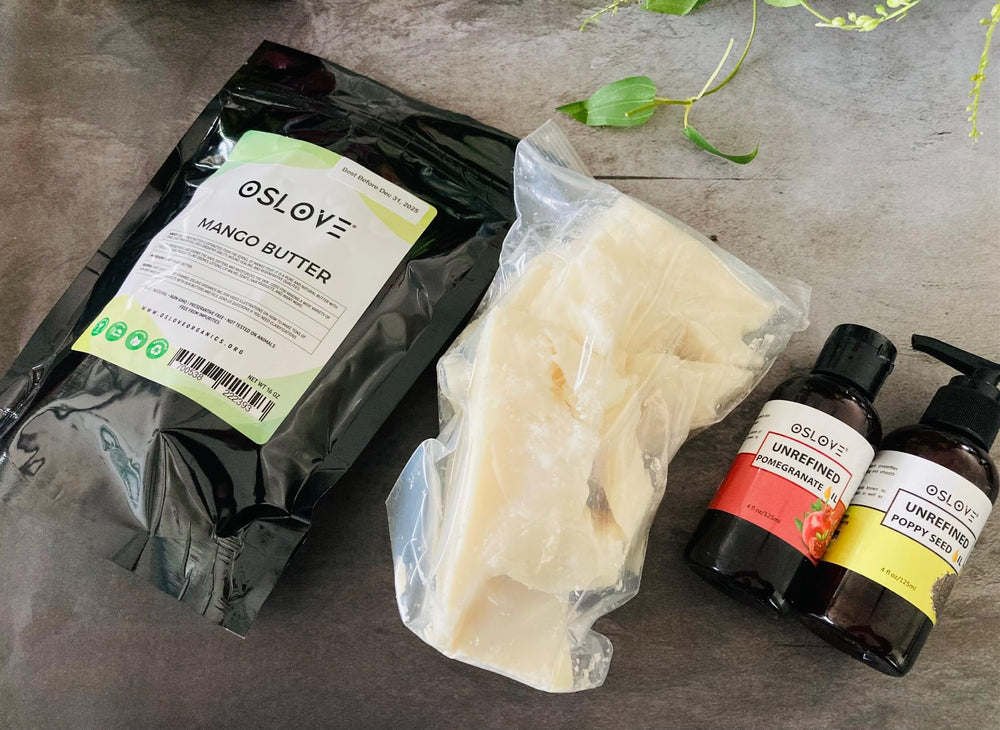 Whipped body butter texture using Oslove Organics Mango Butter