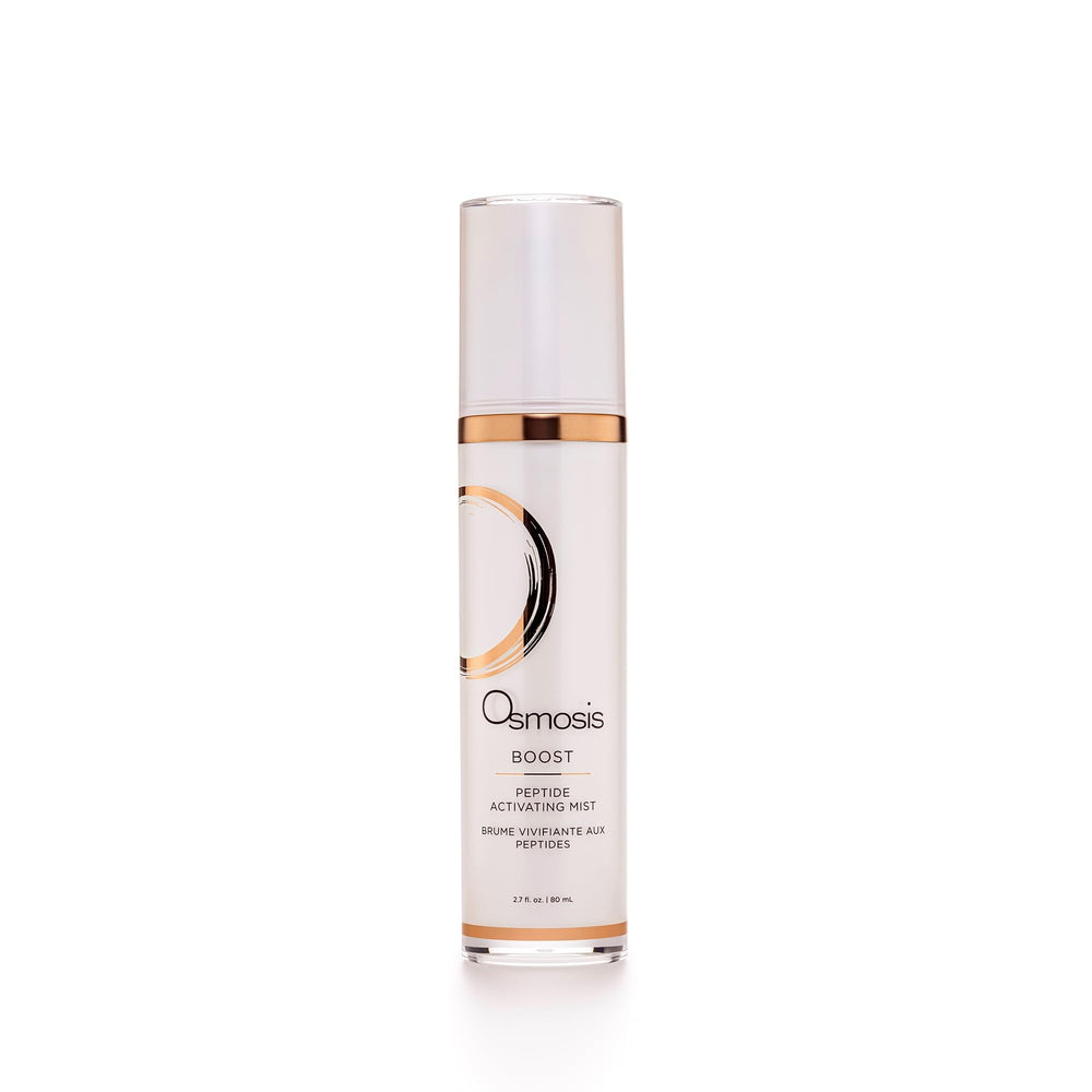 OSMOSIS BOOST peptide hydrating facial mist bottle for aging skin