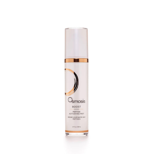 OSMOSIS BOOST peptide hydrating facial mist bottle for aging skin