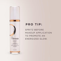 OSMOSIS BOOST facial mist science label signals peptides plus antioxidants