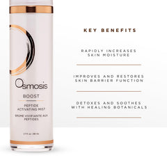 OSMOSIS BOOST label view hints at plant-based ingredients and antioxidants