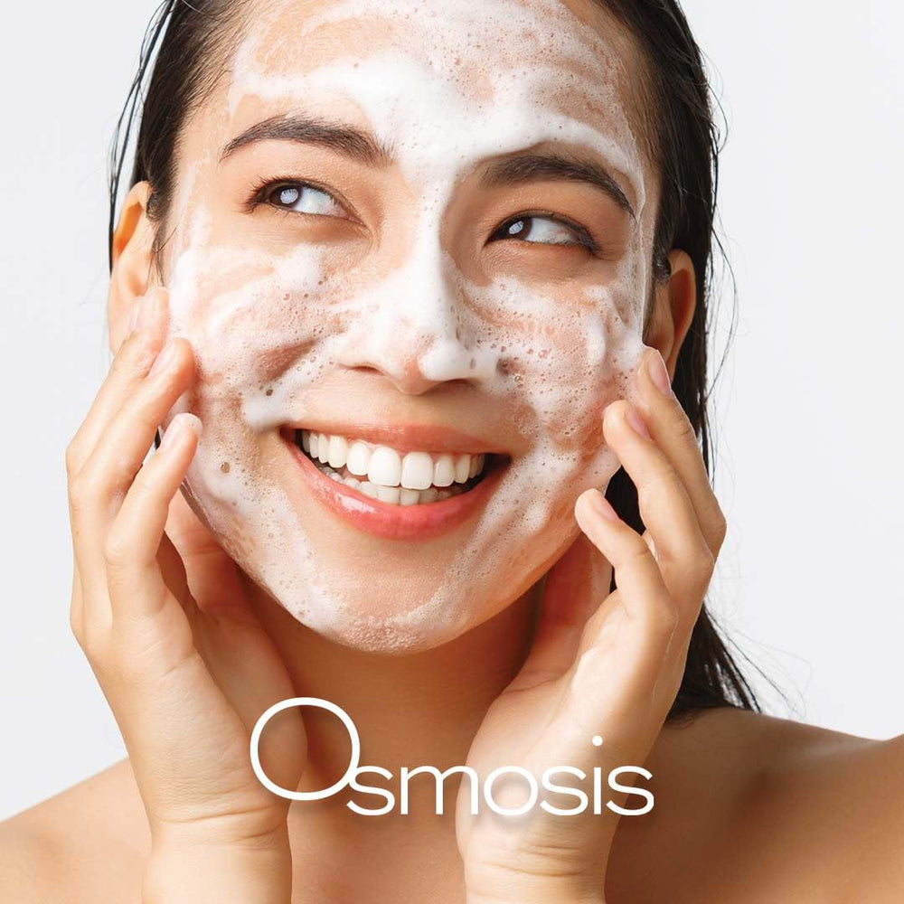 OSMOSIS Cleanse after rinsing, fresh radiant complexion.