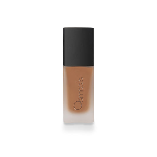 OSMOSIS Flawless Foundation bottle with pump for smooth, buildable coverage and matte finish.
