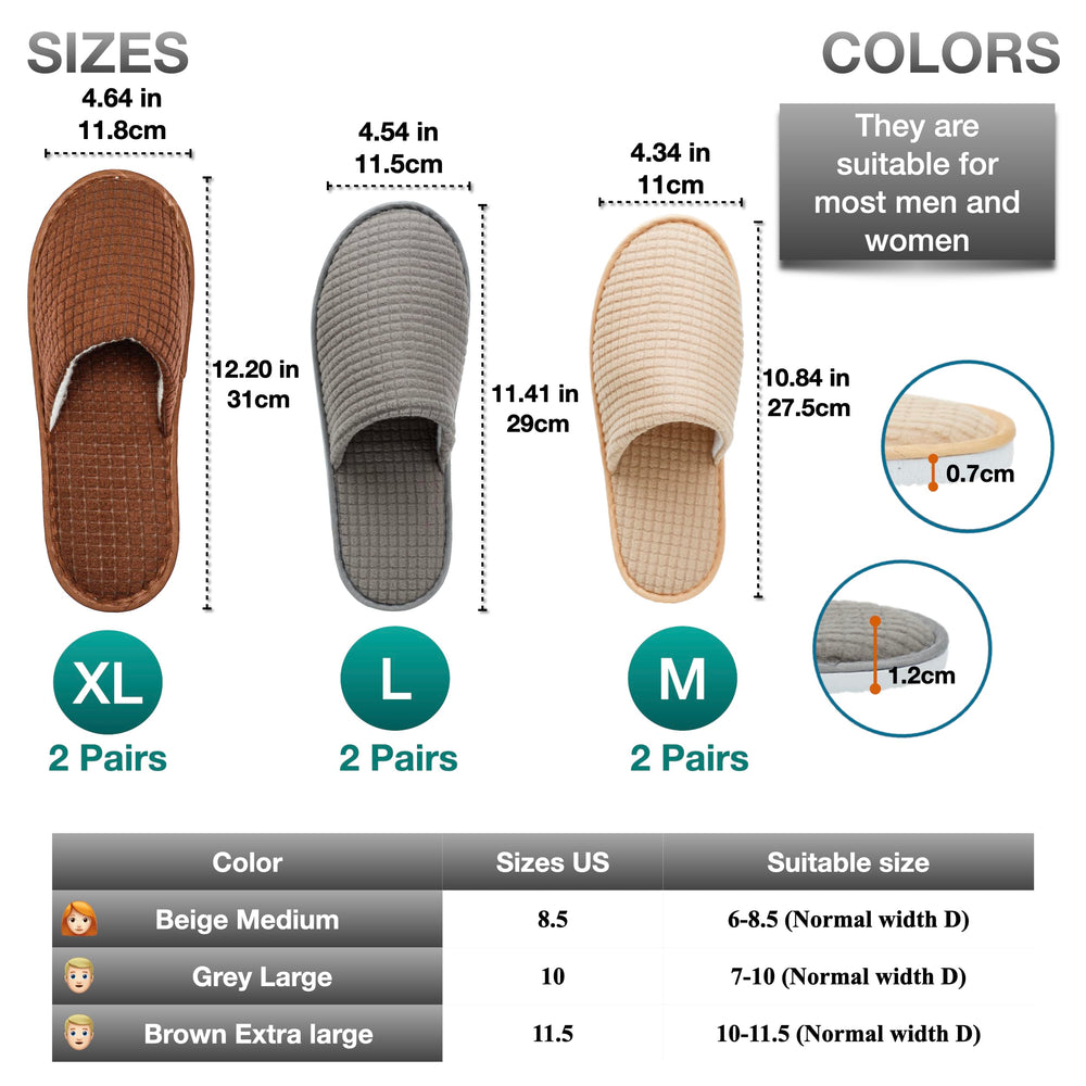 OSTADARRA spa slippers featuring EVA non-slip sole to reduce slips in bathrooms.