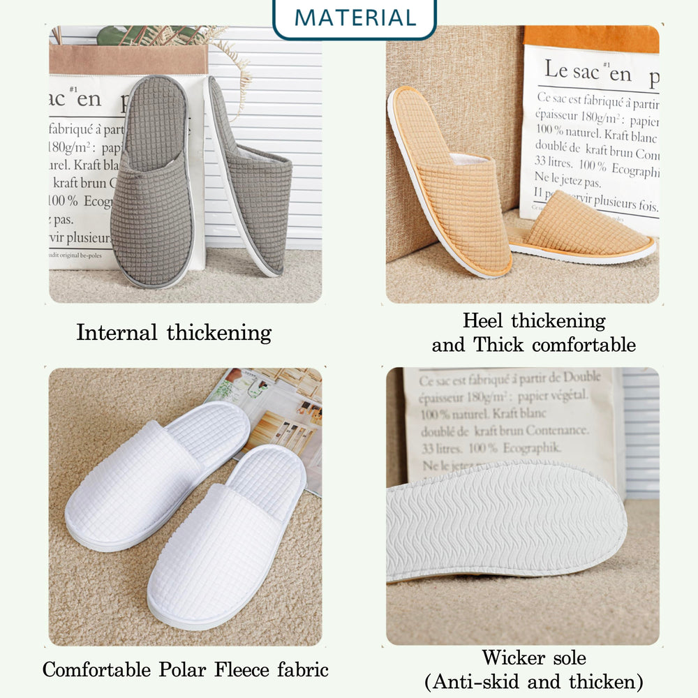 OSTADARRA spa slippers non-slip outsole, ideal for wet bathroom floors.
