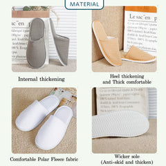 OSTADARRA spa slippers non-slip outsole, ideal for wet bathroom floors.