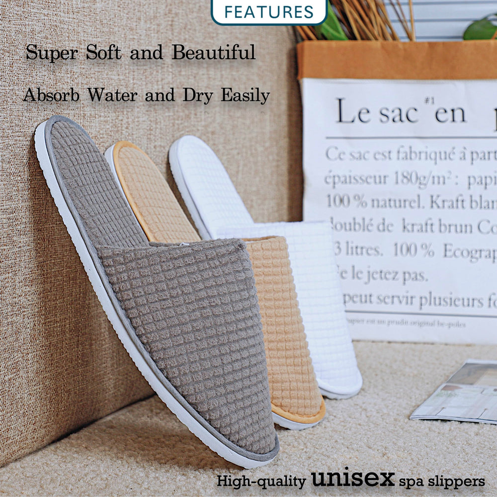 OSTADARRA spa slippers unisex fit, one size for both men and women.