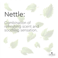 OTACI nettle shampoo lather demonstrates gentle cleansing for oily hair