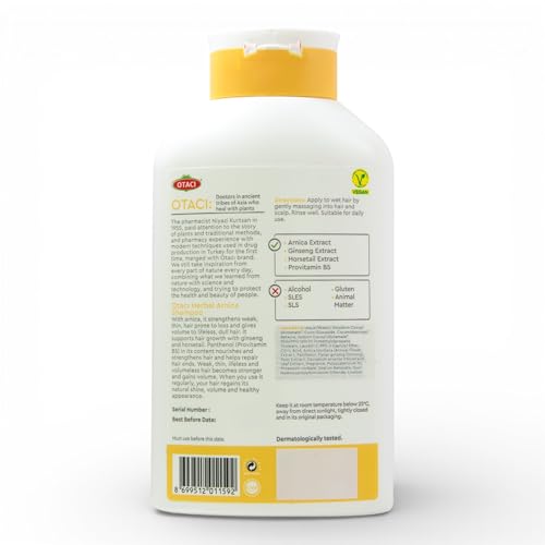 OTACI Provitamin B5 enriched shampoo creates smooth, manageable hair.