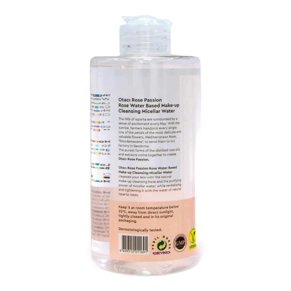 Close-up of Rosa Damascena rose water detail for soothing skin benefits.