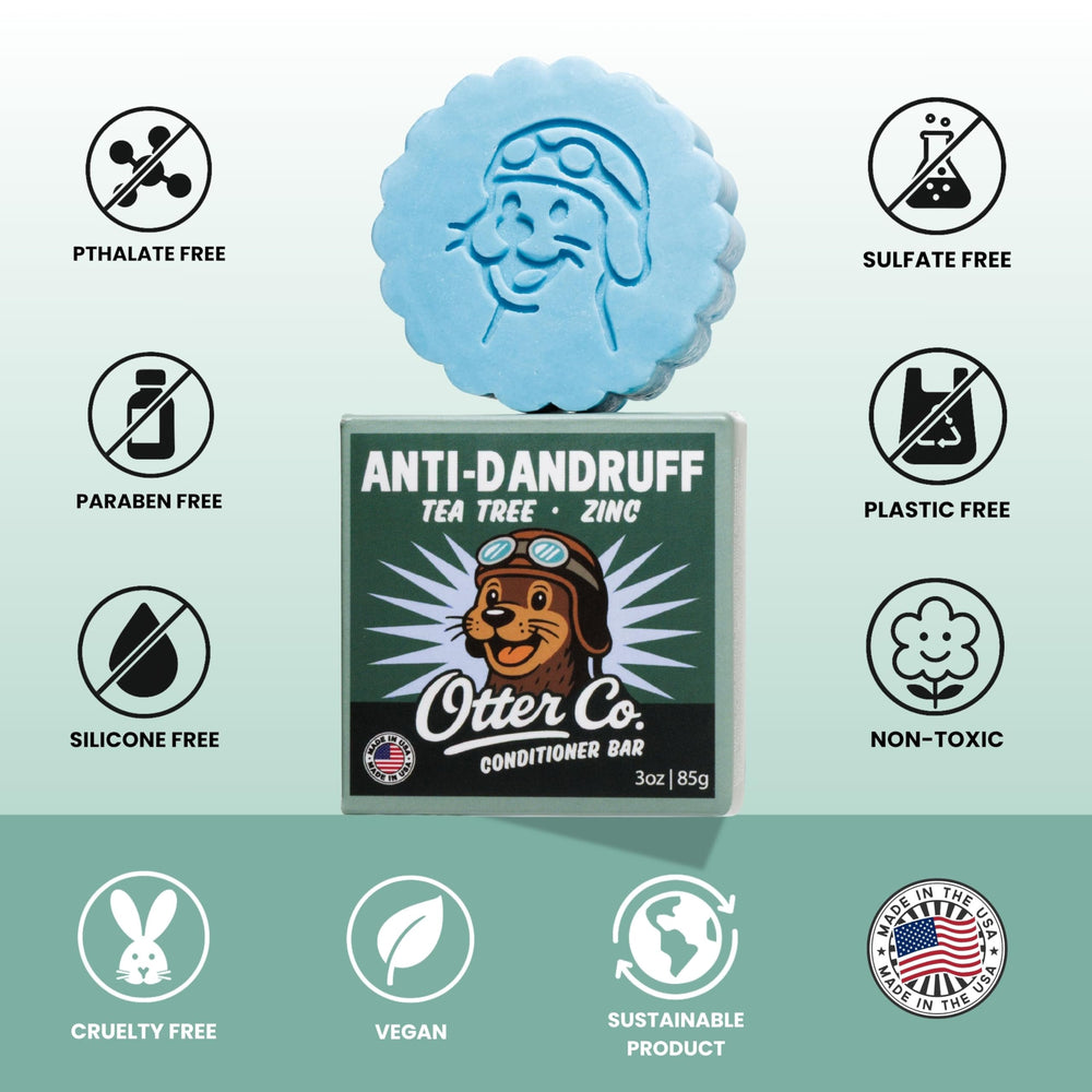 Otter Co bar infused with argan oil, shea butter, and coconut milk for nourishment.