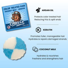 Otter Co solid shampoo bar cleanses while removing chlorine