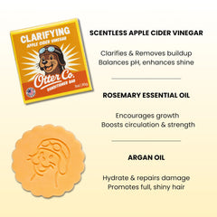 Otter co close-up of bar texture highlighting argan oil sheen for softness