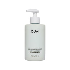 OUAI Detox Facial Cleanser bottle in clean, minimal packaging for deep cleansing